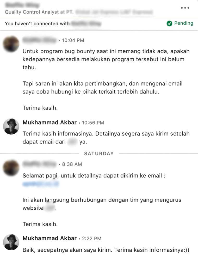 Akses Root pada Server Penyedia Layanan Ekspedisi
