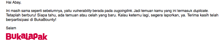 BukaLapak Bug Bounty
