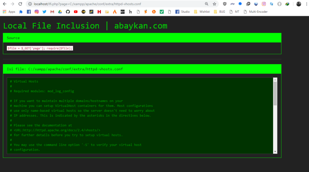 Local File Inclusion