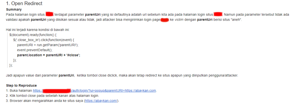 XSS pada Halaman Login